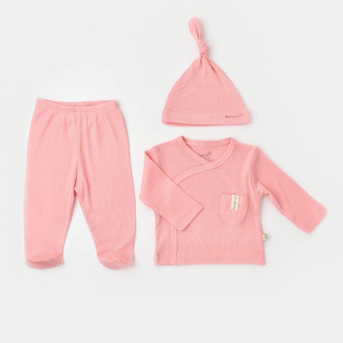 Bibaby Organik Zıbın 3lü Soft Modal Pembe