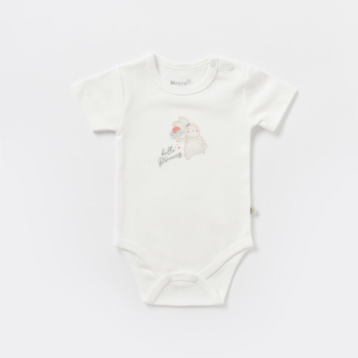 Bibaby Organik Tulum Takımı Tüllü Pretty Ears Bunny Mint - Ekru