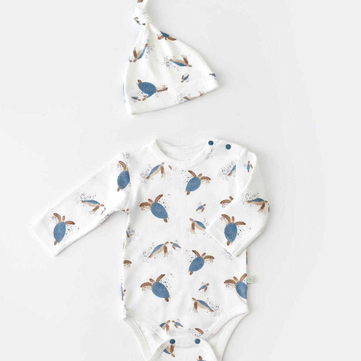 Bibaby Organik Tulum Takımı Tüllü Caretta In Live Taş - İndigo