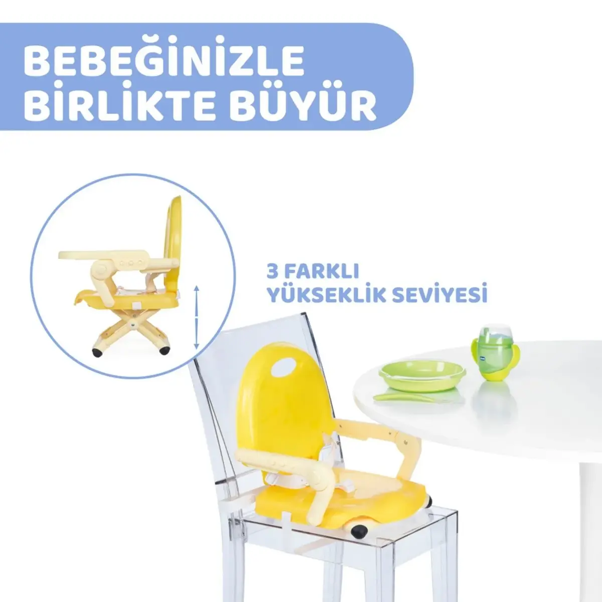 Chicco Pocket Snack Portatif Mama Sandalyesi Saffron