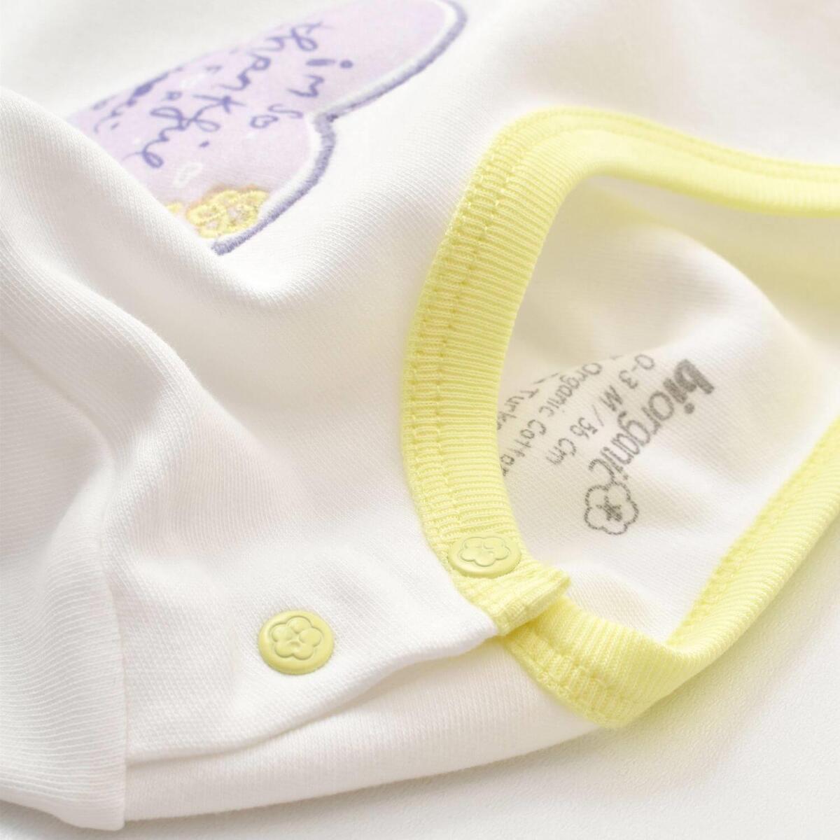 Bibaby Organik Body Love You Baby Yellow Lavender