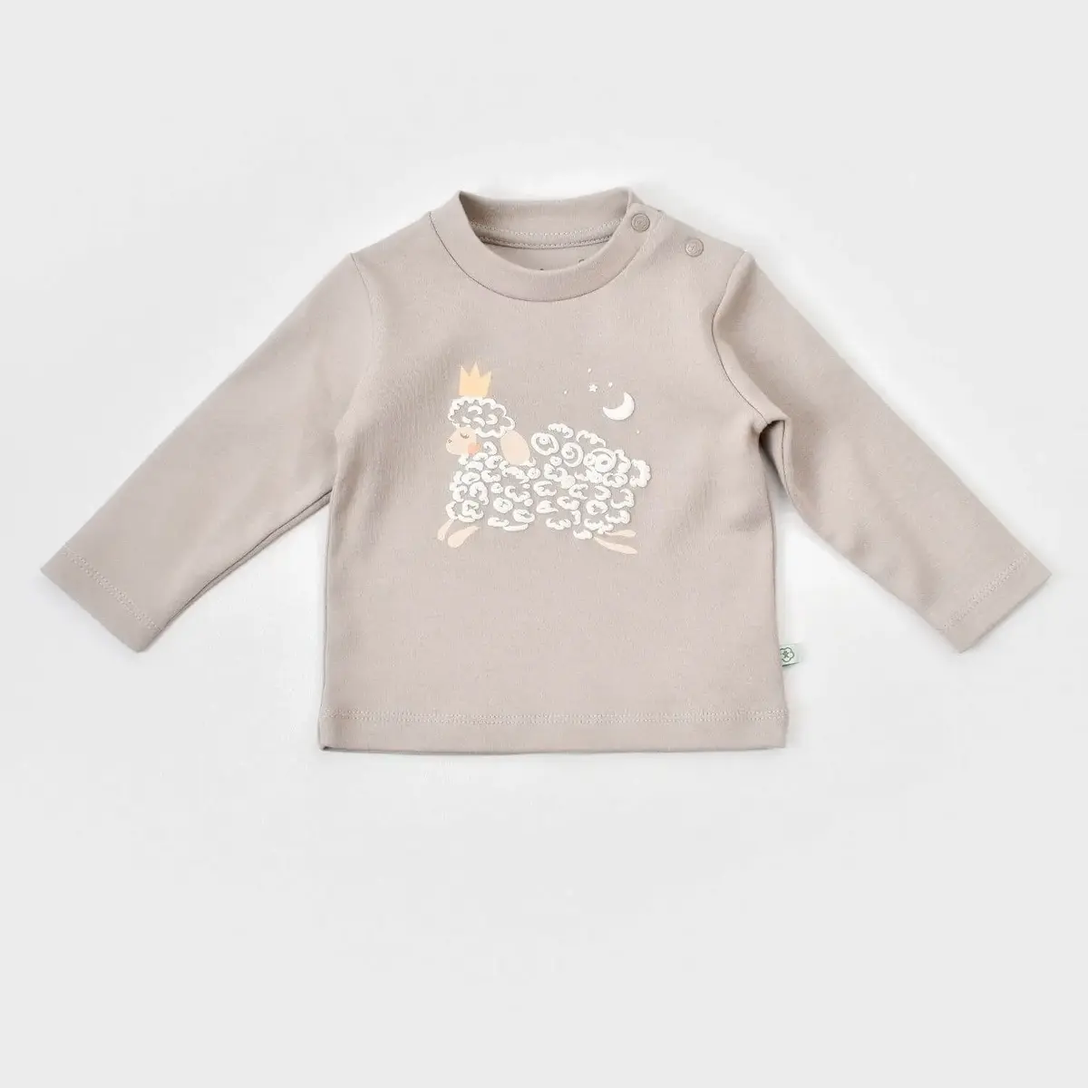 Bibaby Organik Sweatshirt Curly Sheep Bej