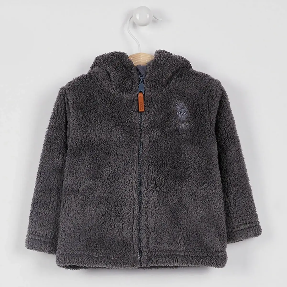 U.S. Polo Hırka Kapşonlu Gri