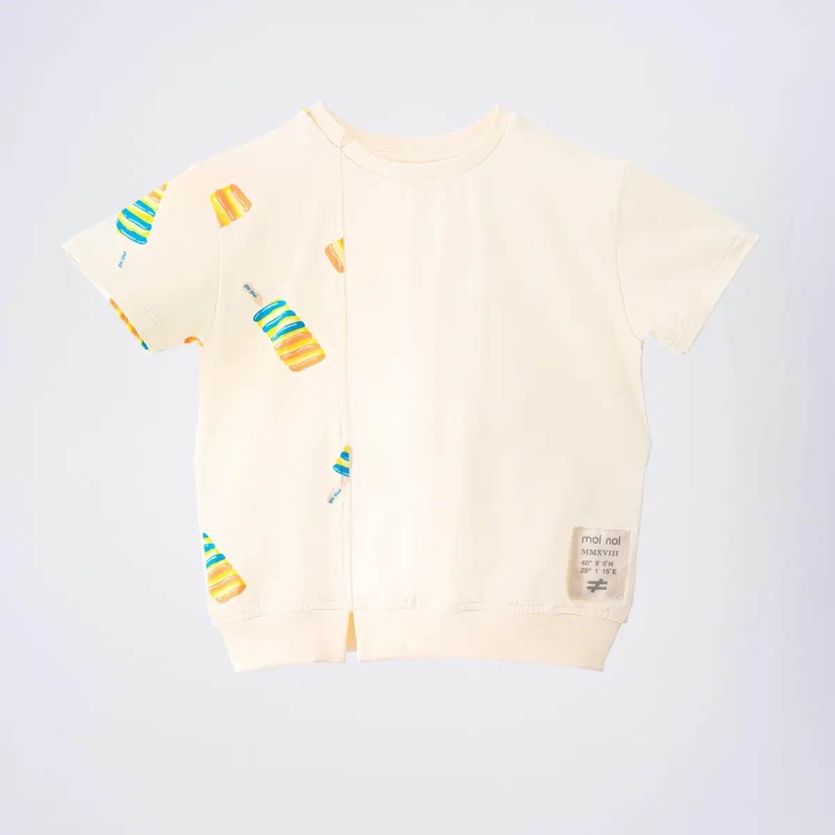 Moi Noi T-Shirt Garnili Bej - Ice Cream