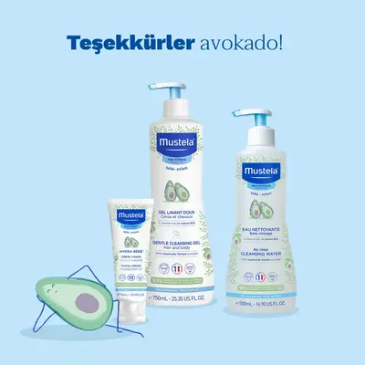 Mustela Gentle Avokado Papatya Özlü Bebek Şampuanı 500 ml x 3 Adet