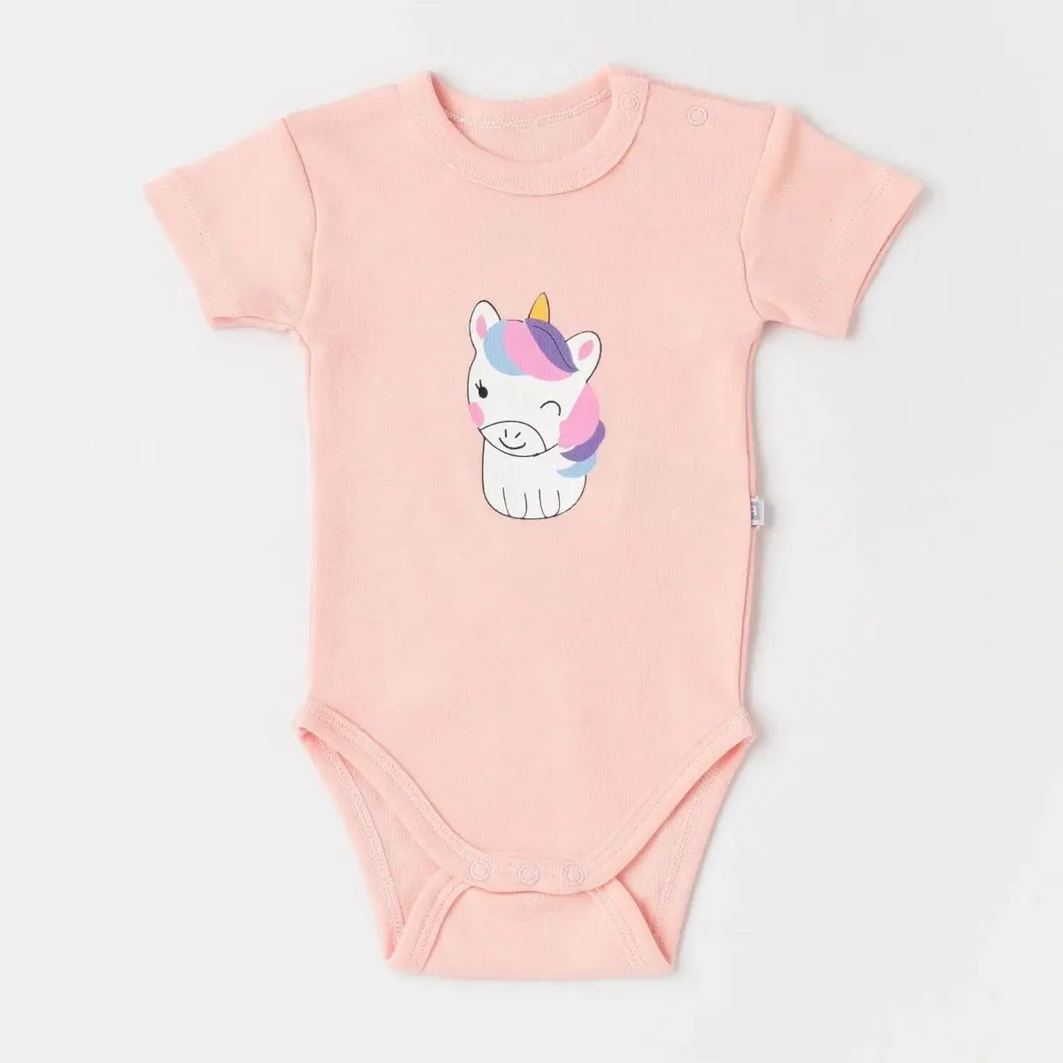 Bibaby Body Kısa Kol Summer Special Pembe