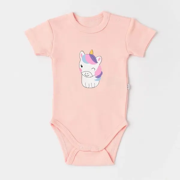 Bibaby Body Kısa Kol Summer Special Pembe