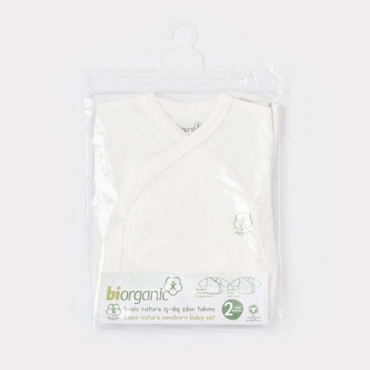 Bibaby Organik İç - Dış Zıbın Nature Ekru
