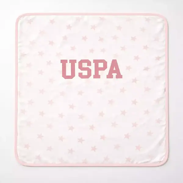 U.S. Polo Battaniye Beyaz