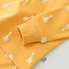 Bibaby Pijama Takımı Happy Graffe Hardal