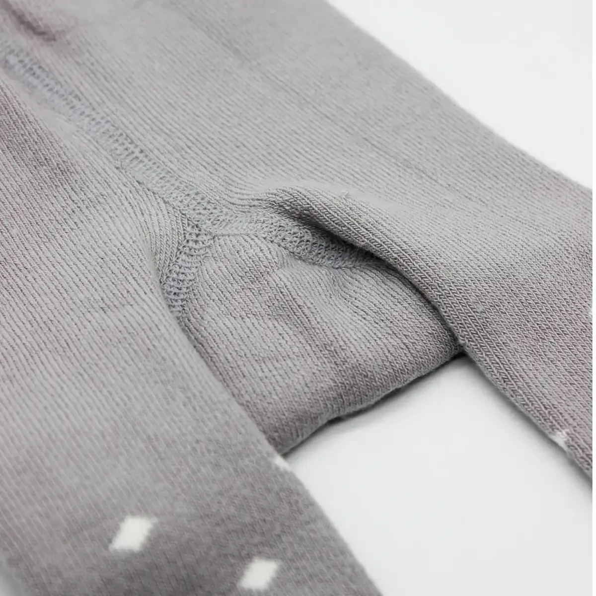 Bistyle Organik Çorap Külotlu Kaymaz Havlu  Puanlı Gri