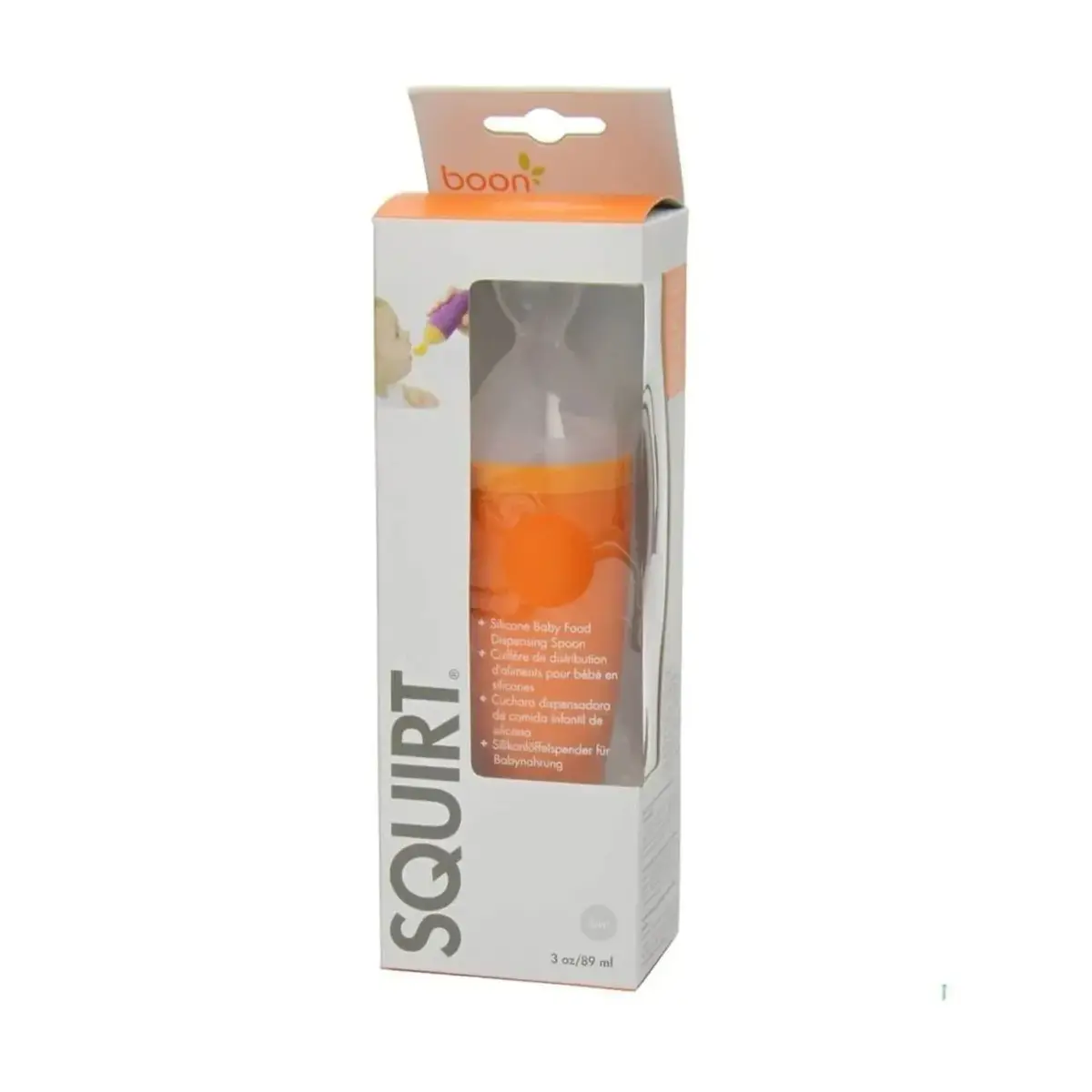 Boon Squirt Silikon Mama Kaşığı Turuncu