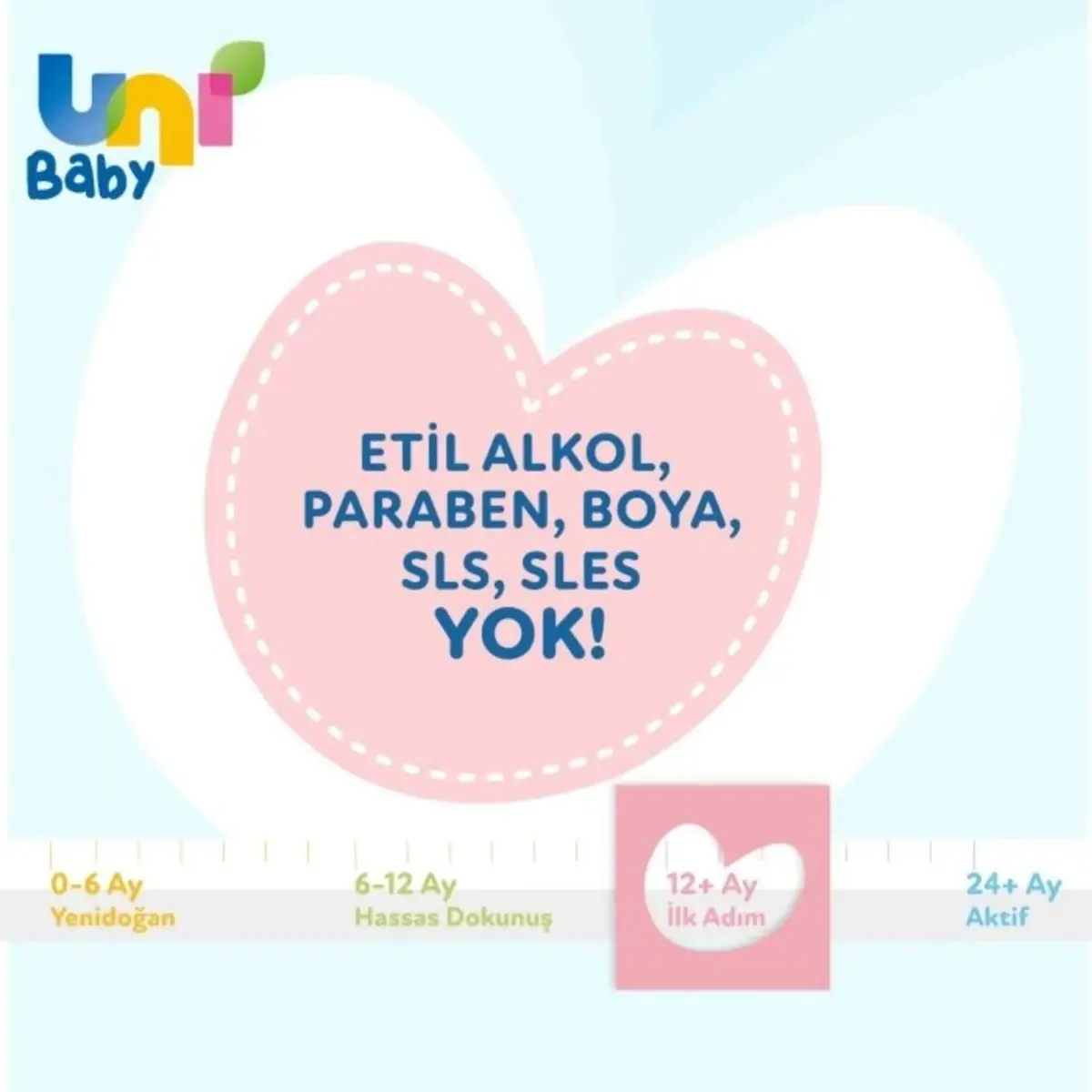 Uni Baby İlk Adım Islak Mendil 52li