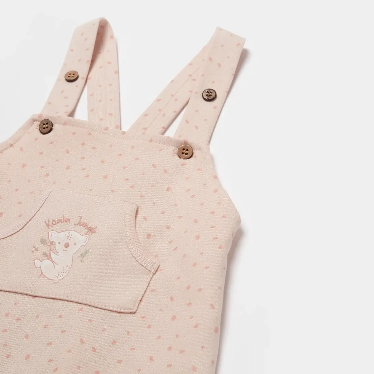 Bibaby Organik Salopet Koala Jungle Pembe