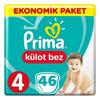 Prima Pants Külot Bebek Bezi 4 Beden Maxi 9-15 Kg 46lı Jumbo Paket