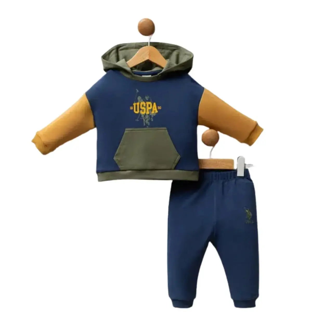 U.S. Polo 2li Takım Koyu İndigo Hardal