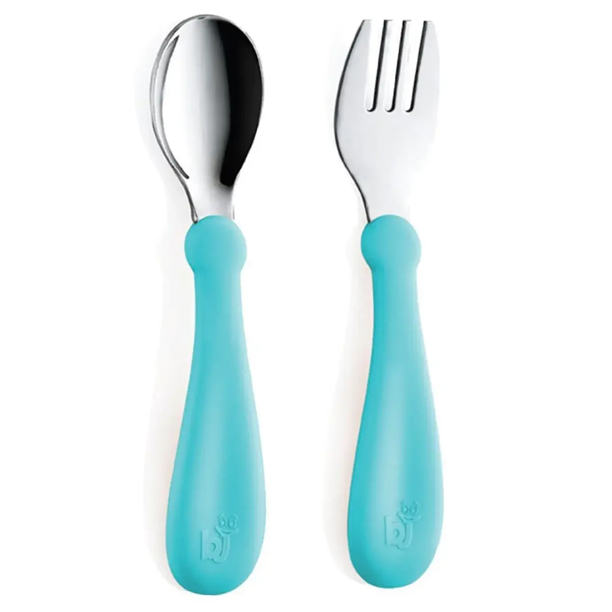 Babyjem Paslanmaz Çelik Çatal Kaşık Seti Turkuaz Babyjem Paslanmaz Çelik Çatal Kaşık Seti Turkuaz
