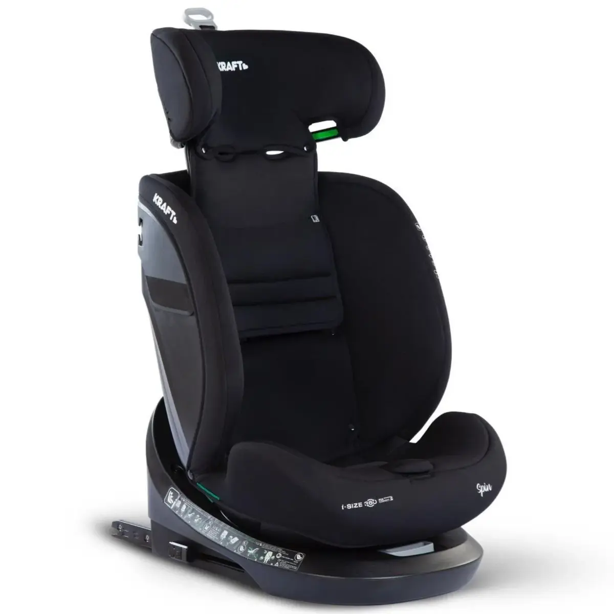 Kraft Spin I-Size Oto Koltuğu 0-36 Kg Black