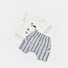 Bibaby 2li Takım Şortlu Stripe Sytle Lacivert - Bej