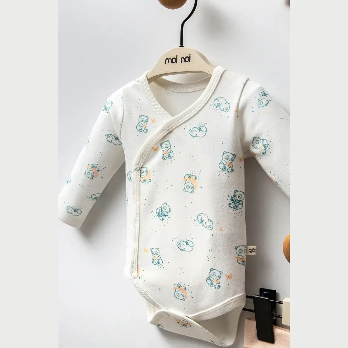 Moi Noi Organik Zıbın Takımı Şapkalı