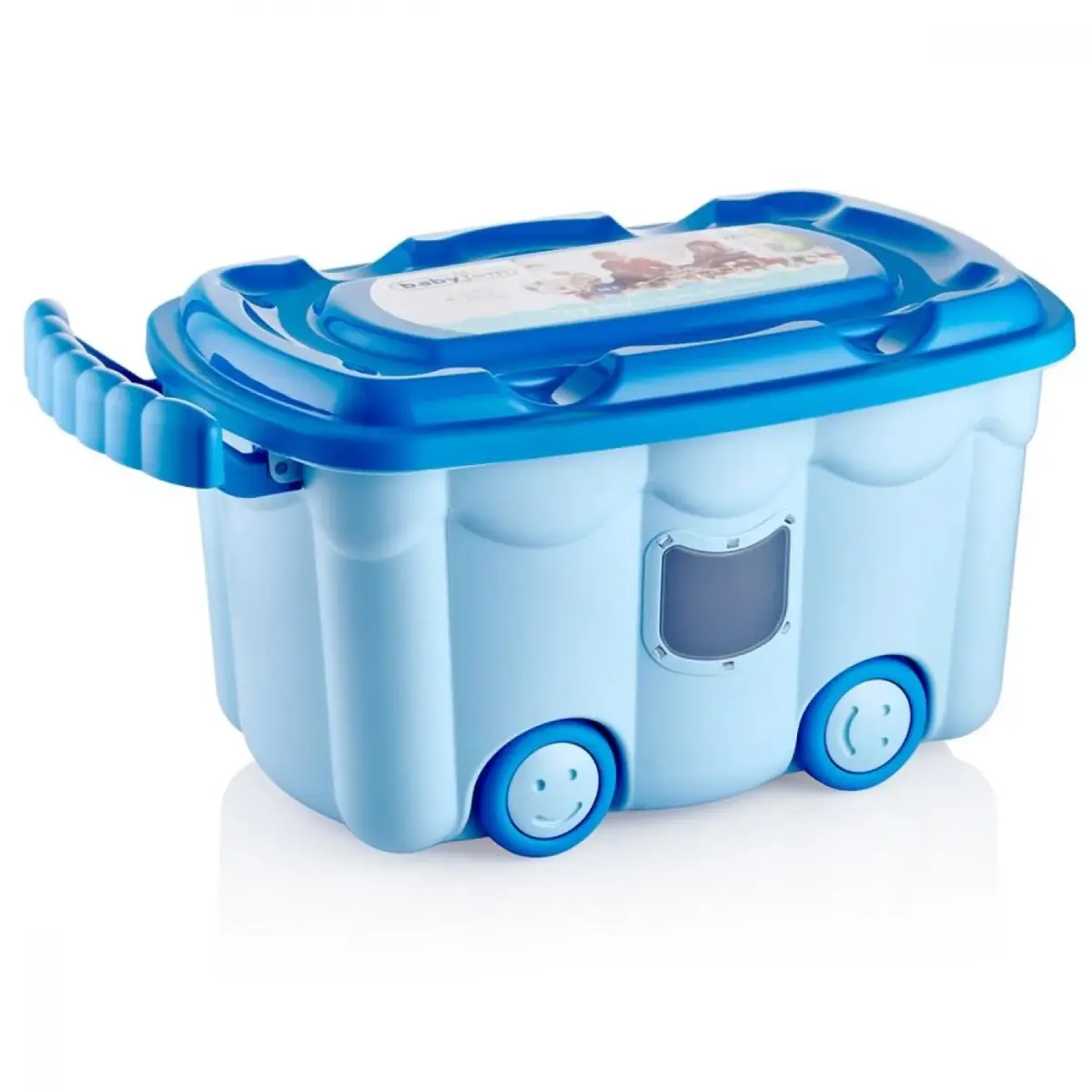 Babyjem Tekerlekli Oyuncak Kutusu Mavi Babyjem Tekerlekli Oyuncak Kutusu Mavi