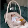 Babyjem Oyuncaklı Anne Baba Yanı Yatağı Somon Çiçek
