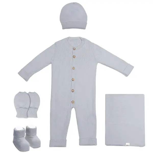 Bistyle Hastane Çıkışı 5li Triko Knidted Style Gri