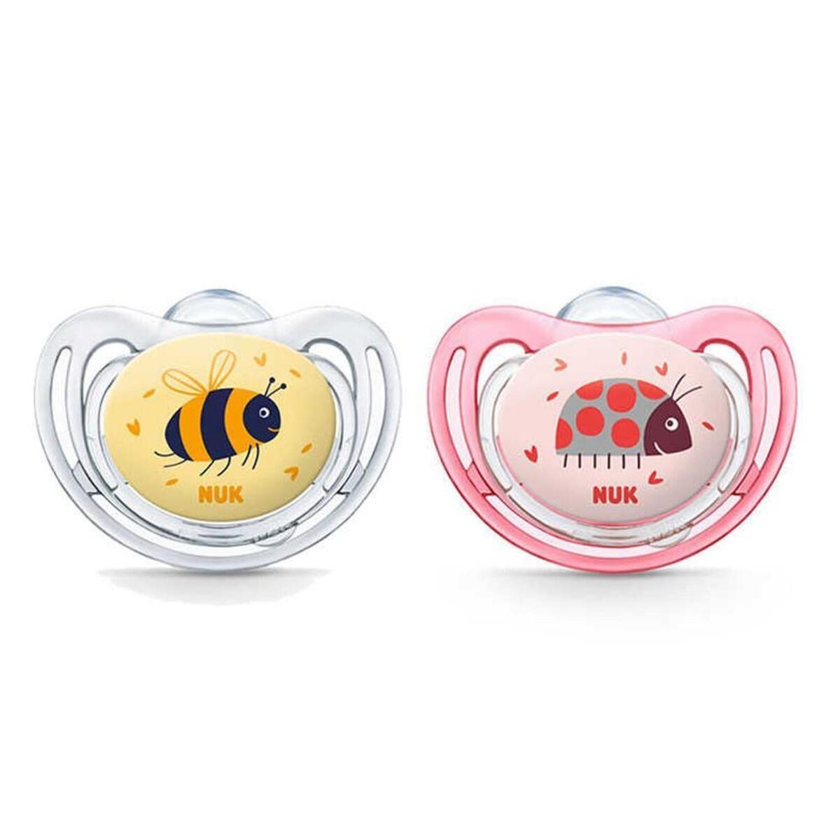 Nuk Freestyle Silikon Emzik 2li 6+ Ay Kız Nuk Freestyle Silikon Emzik 2li 6+ Ay Kız