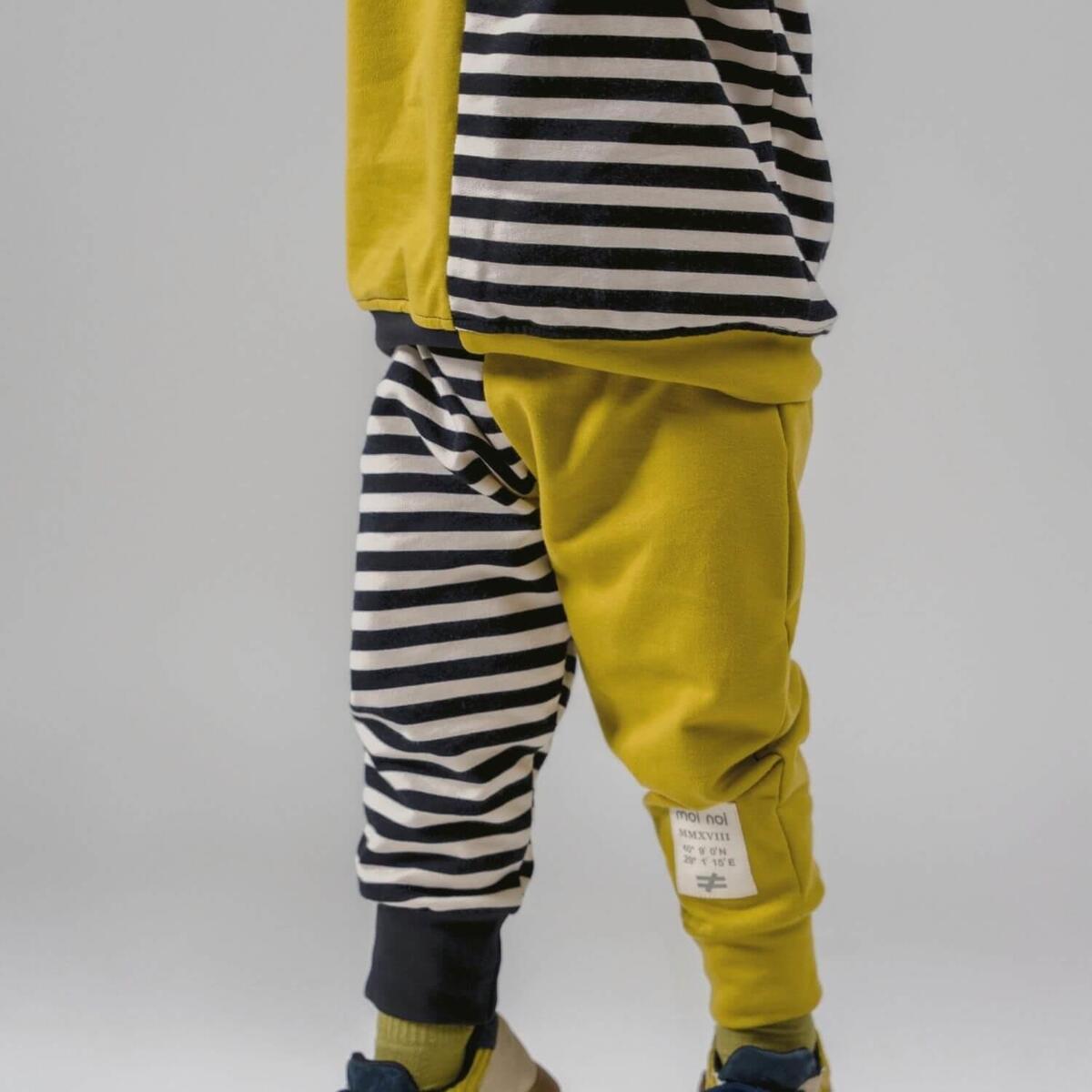 Moi Noi 2li Takım Parçalı Zebra Koyu Limon