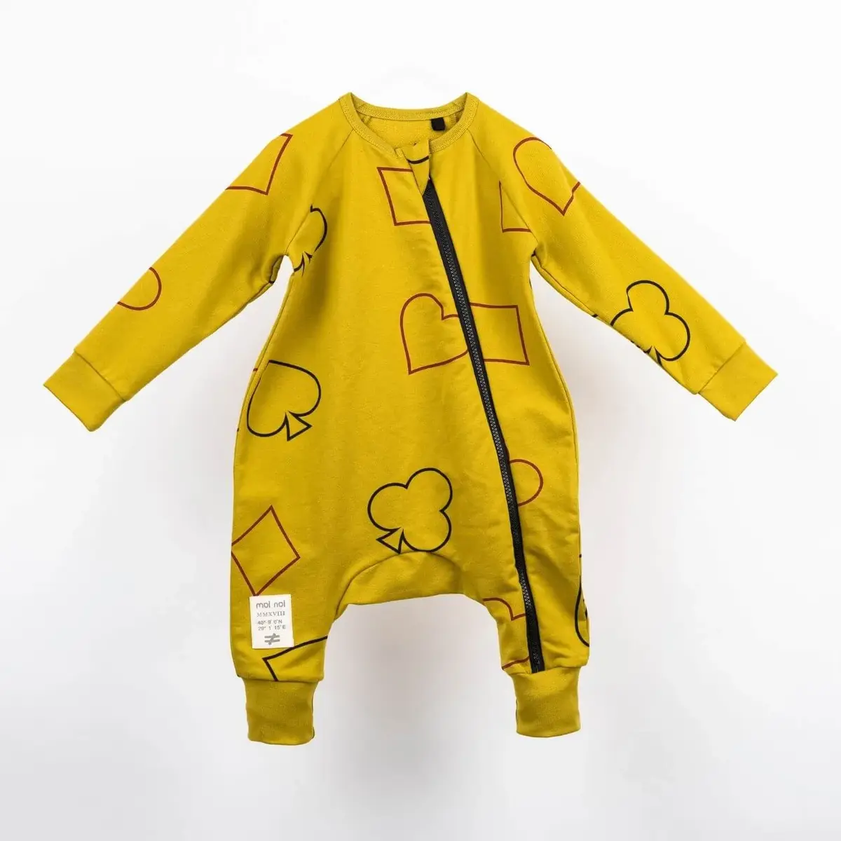 Moi Noi Tulum Desenli Yandan Fermuarlı Koyu Limon Moi Noi Tulum Desenli Yandan Fermuarlı Koyu Limon