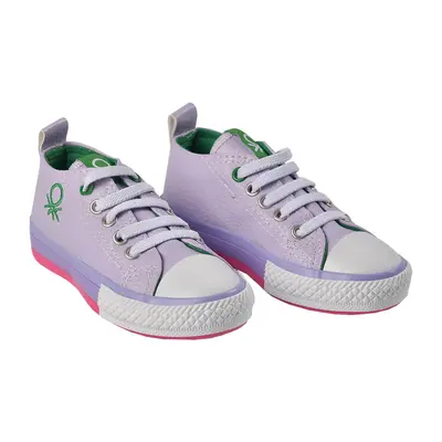 Benetton Ayakkabı Spor Keten Beyaz - Lila