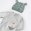 Bibaby Organik Zıbın Takımı 3lü Hug Me Bear Kar Melanj