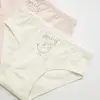 Natuline Organik Slip Likralı Spring Bird 2li Pembe - Ekru