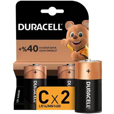 Duracell C Orta Boy Pil 2 li