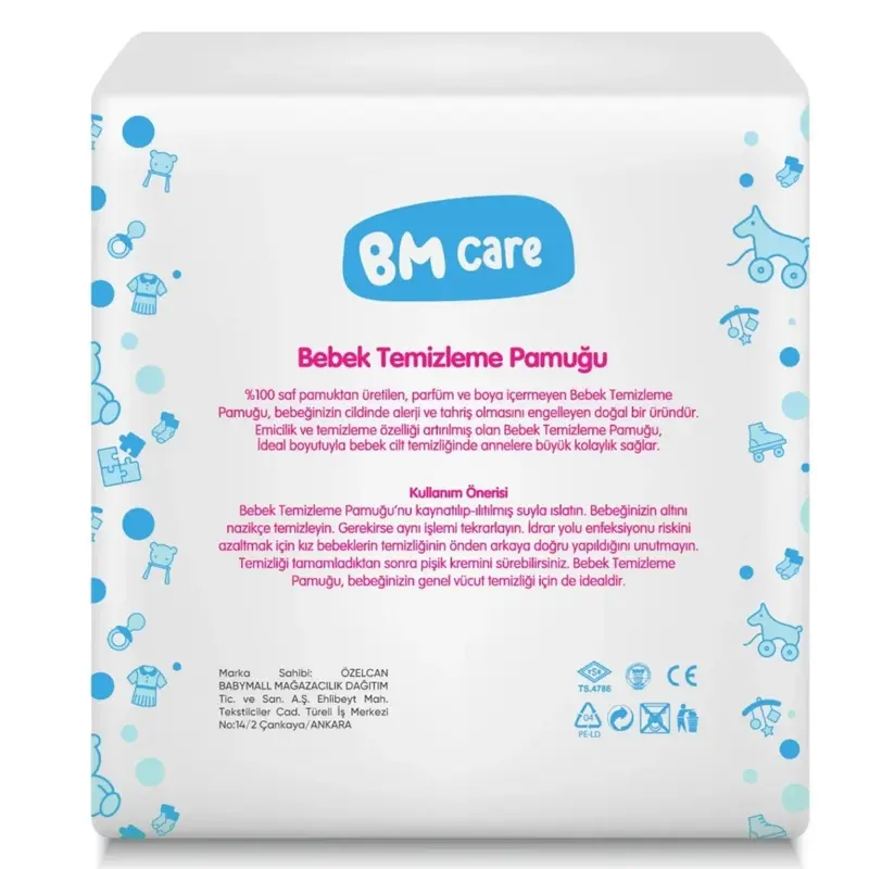 BM Care Temizleme Pamuğu 60lı x12