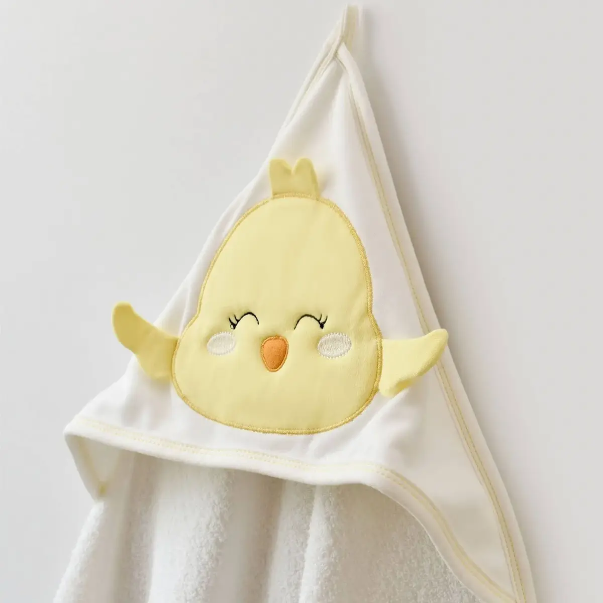 Bibaby Havlu Smiley Bird Ekru - Sarı