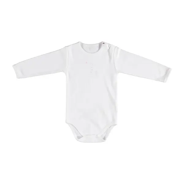 Bibaby Organik Body Baby Giraffe Ekru - Pembe
