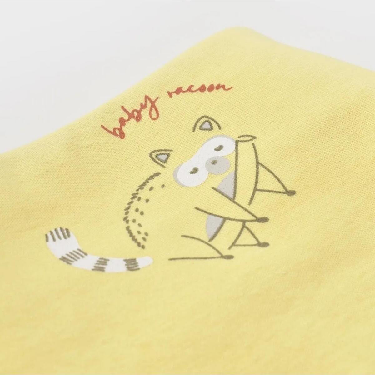 Bibaby Organik Fular Önlük 2li Baby Racoon Lemon Gross Vanilla Ice