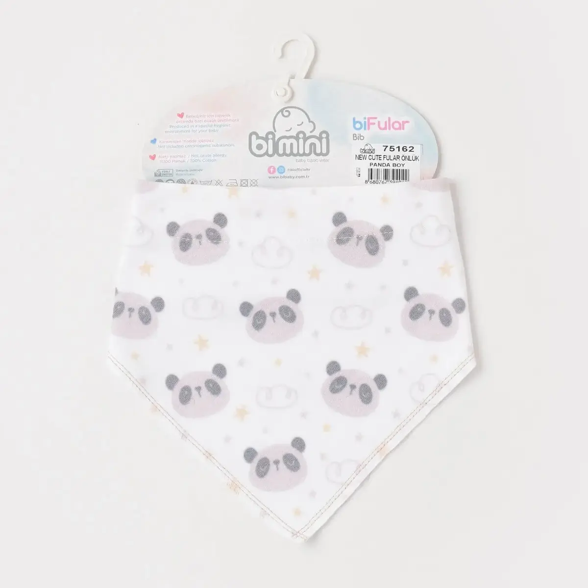 Bibaby Fular Önlük Bimini New Cute Panda Boy