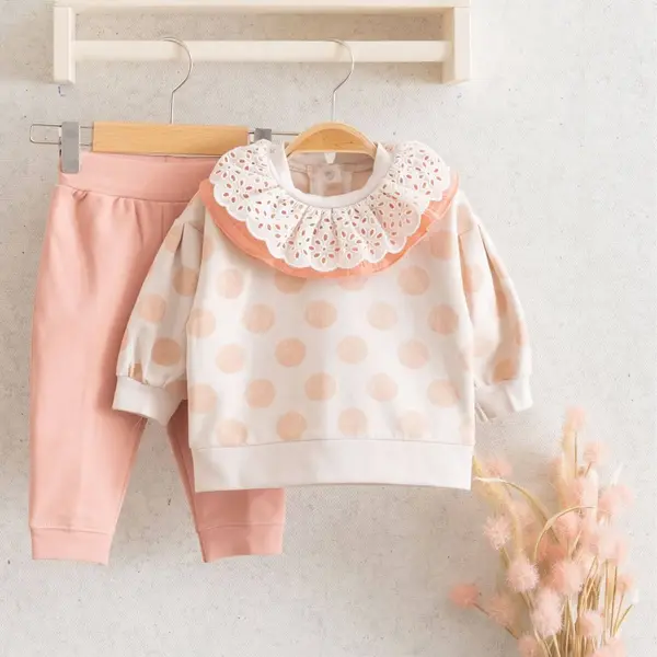 Miomini 2li Takım Yakası Fistolu Puanlı Somon