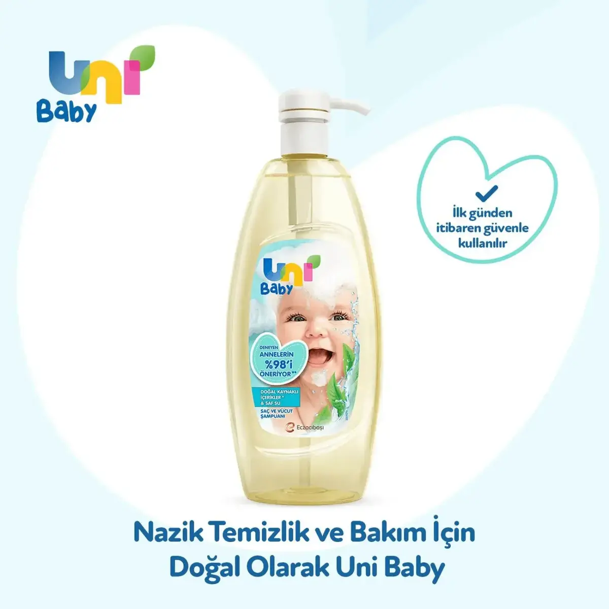 Uni Baby Bebek Şampuanı 700 ml (Yeni) x2