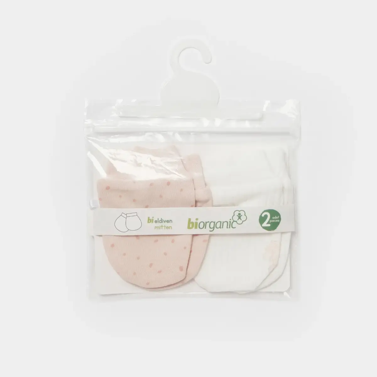 Bibaby Organik Eldiven 2li Koala Jungle Pembe