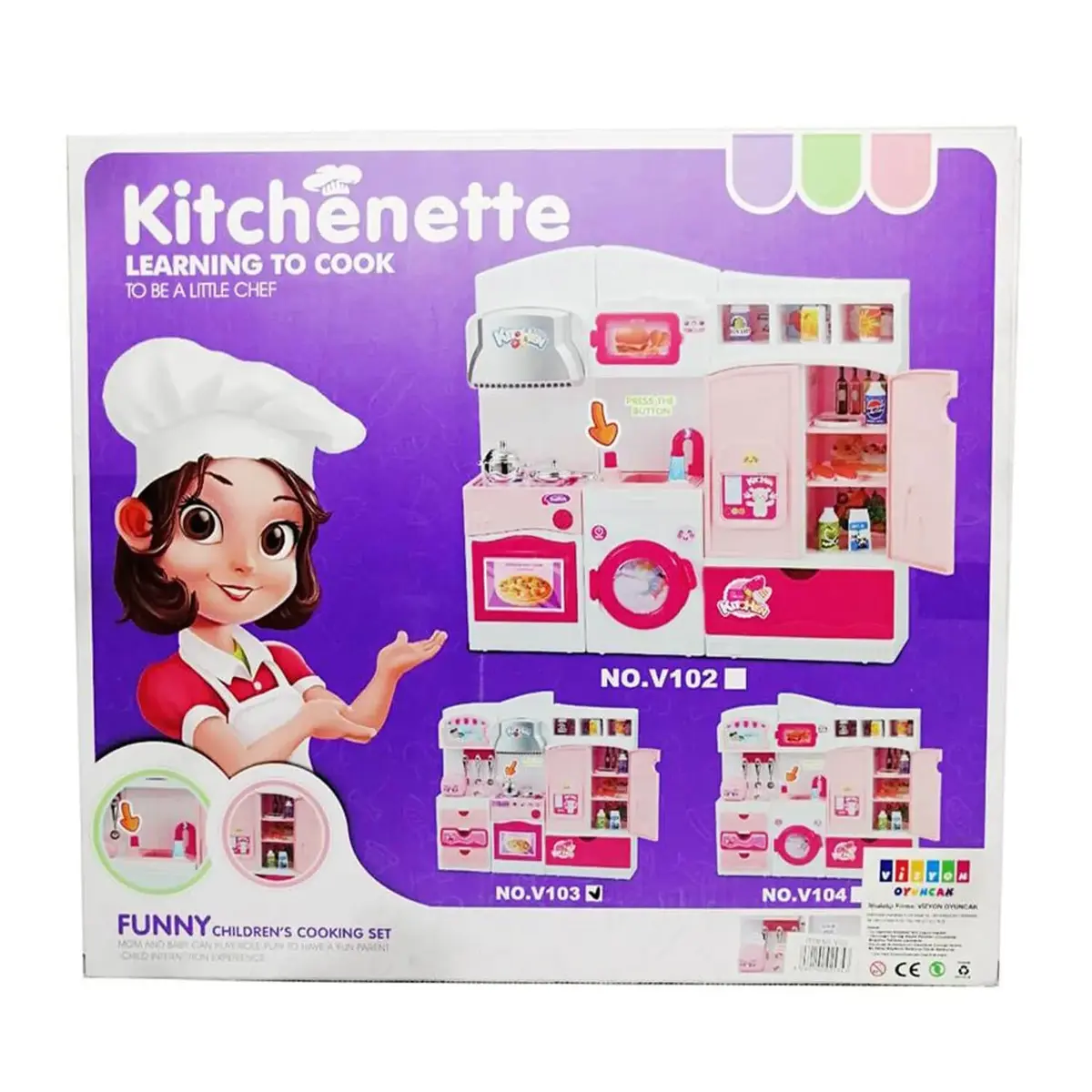 Kitchenette Fırınlı 3lü Mutfak Seti