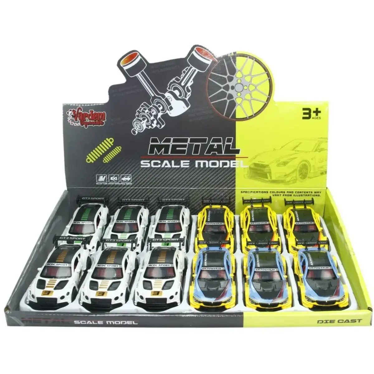 Vardem Çek Bırak Metal Yarış Araba 1:36 