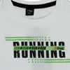 Hvc T-Shirt Run Baskılı Beyaz - Yeşil