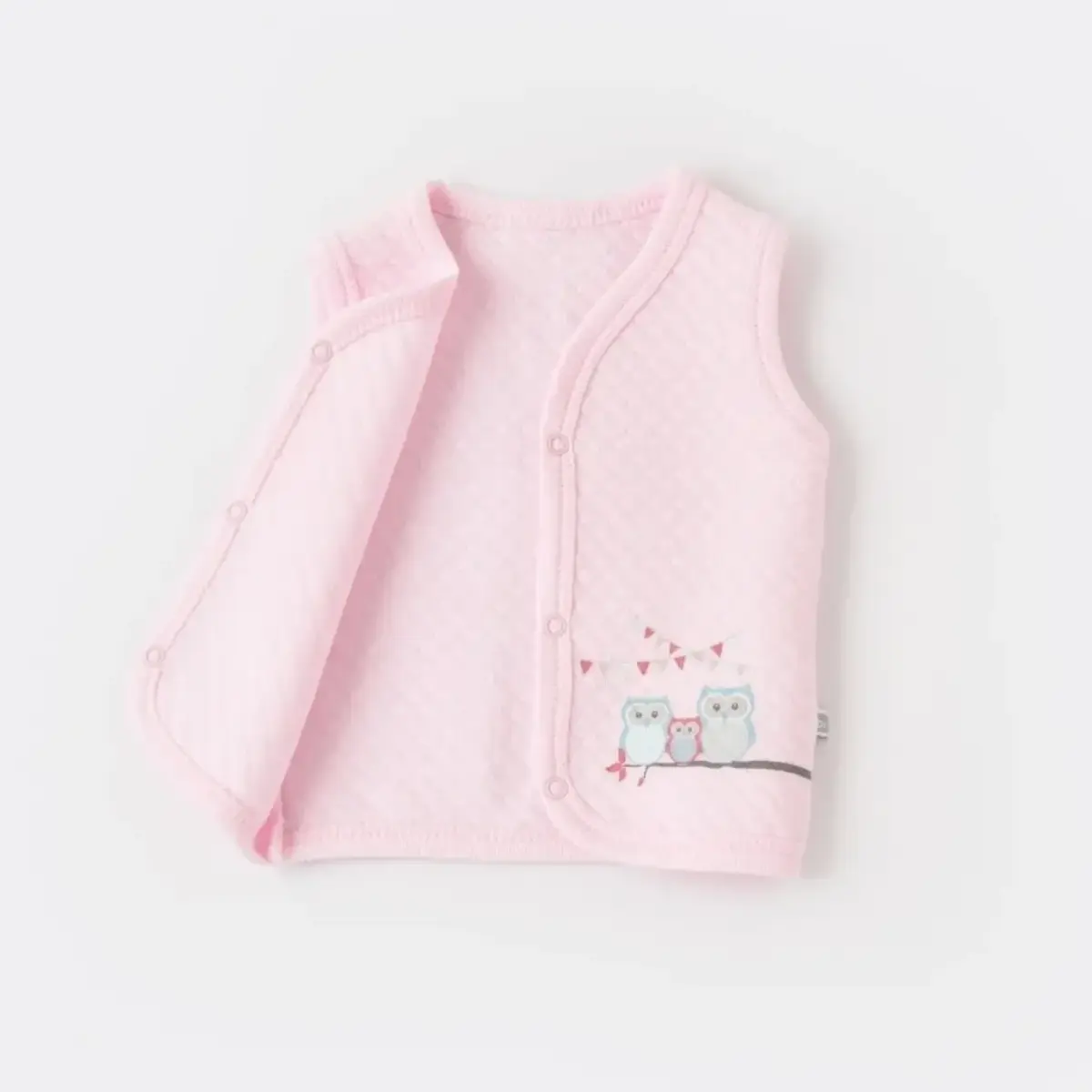 Bibaby Yelek Kapitone Smile Colors Pembe
