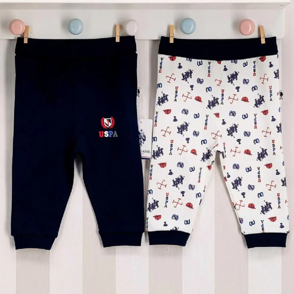 U.S. Polo Pantolon 2li Lacivert - Krem