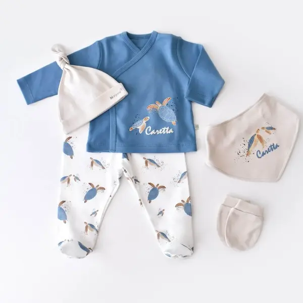 Bibaby Organik Hastane Çıkışı 5li Caretta In Live İndigo