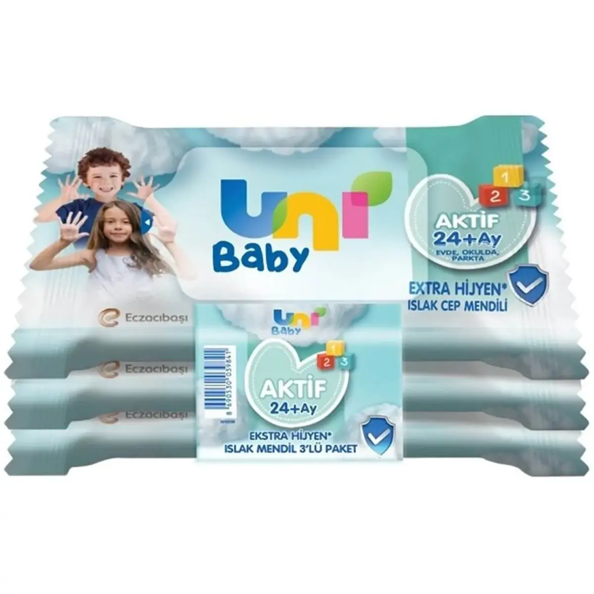 Uni Baby Aktif Ekstra Hijyen Cep Mendil 3x15