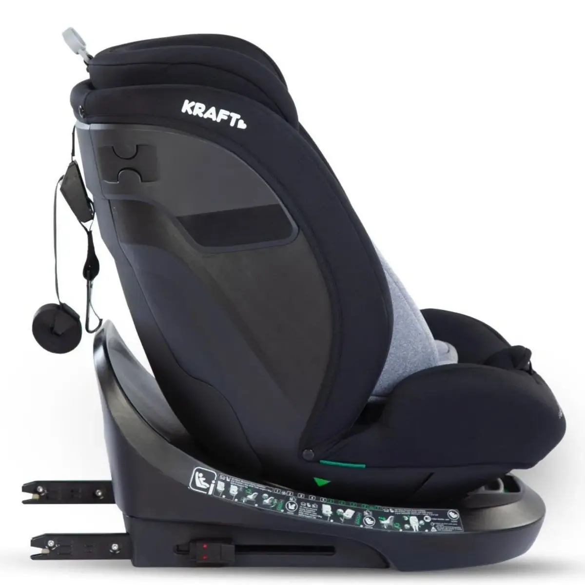 Kraft Spin I-Size Oto Koltuğu 0-36 Kg Black